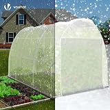 VOUNOT Walk-In Polytunnel Greenhouse 3x2x2m 6m² Roll-Up Sides Door Mesh view 4