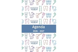 Agenda 2026-2027: Idée de cadeau pour dentiste, hygiéniste dentaire, étudiants d'école dentaire, Planificateur organisateur m
