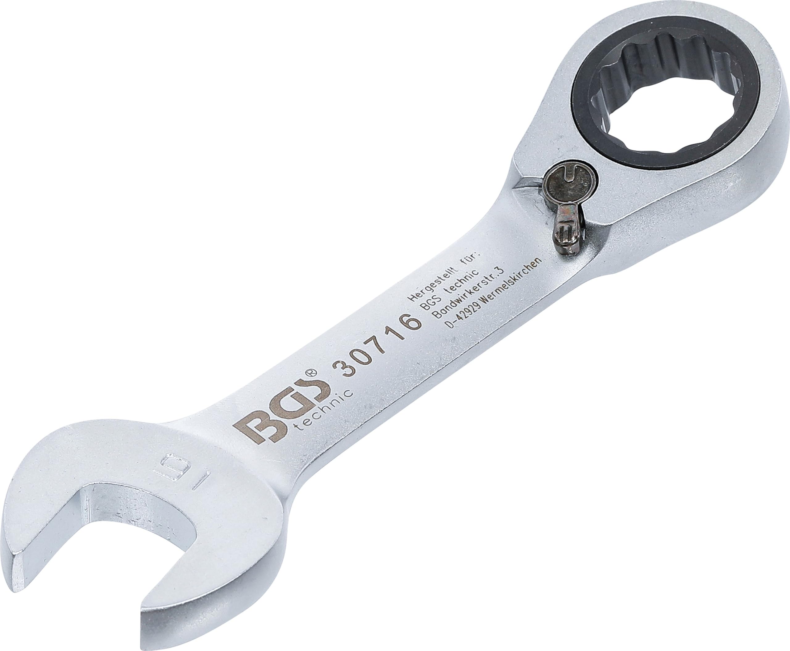 BGS 30716 | Ratchet Combination Wrench | short | reversible | 16 mm