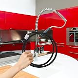 DOITOOL 1PCS Pull Down Faucet Replacement Hose 150cm Stainless Steel Black view 6