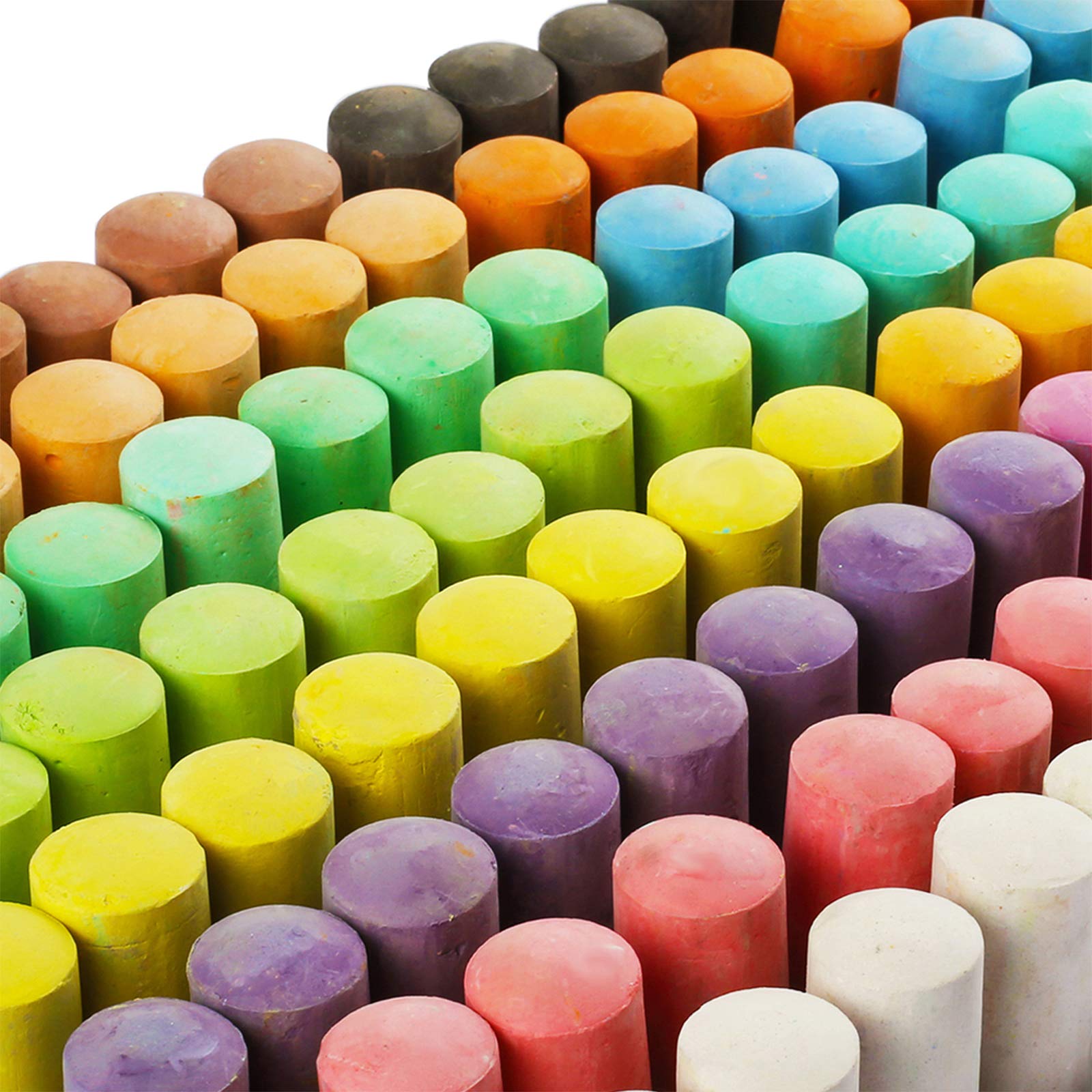 180 Pack Washable Sidewalk Chalk for Kid, 20 Colors Non-Toxic Jumbo Chalk Paint Bulk for Summer Outdoor Activity, Playground, School Classroom Chalkboard, Chalk Party Favors Set for Toddler Kids Adult