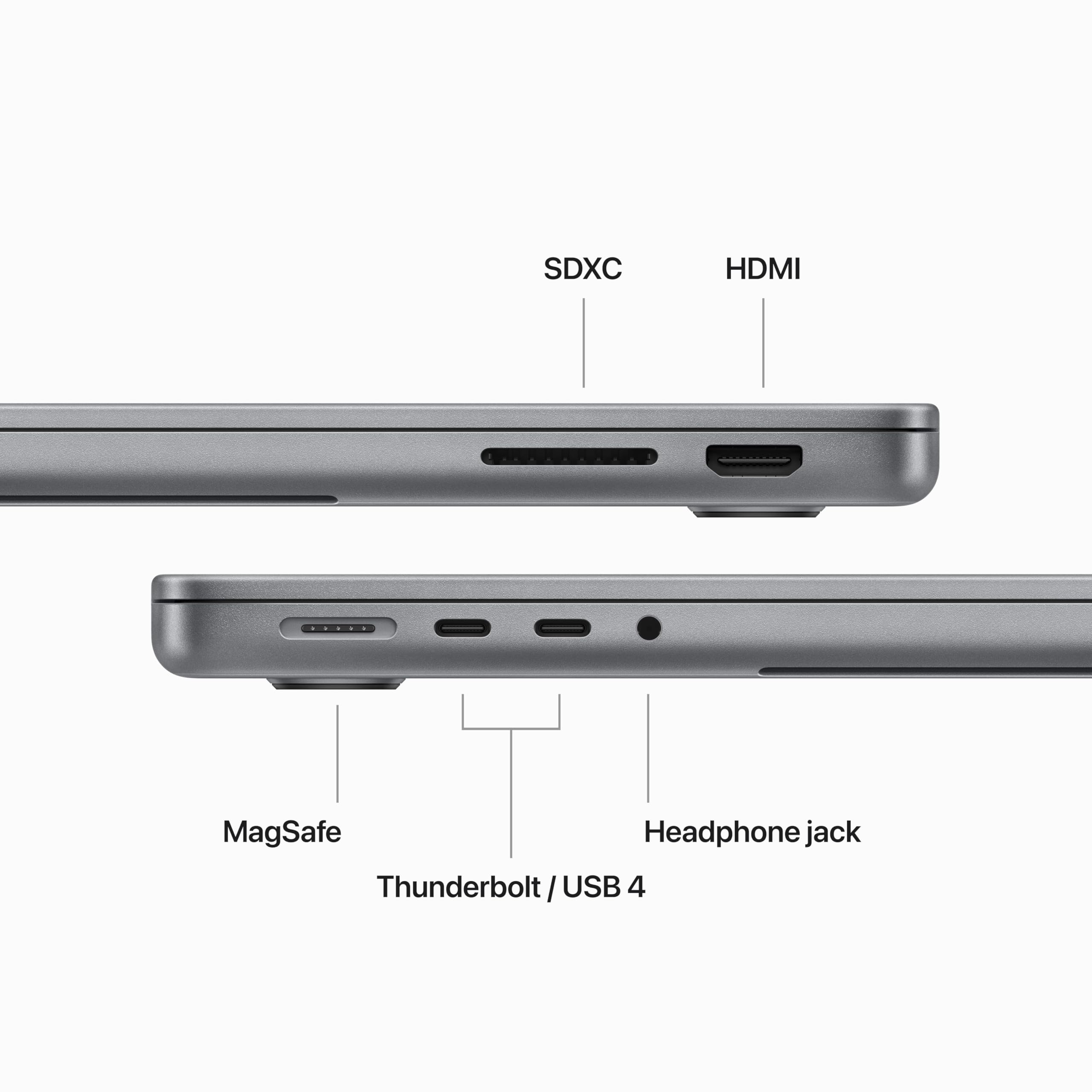 2023 Apple MacBook Pro with Apple M3 chip with 8-core CPU (14-inch, 8GB RAM, 512GB SSD) (QWERTY English) Space Gray (Renewed)