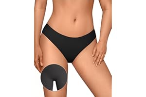 OEAK Seamless Thongs for Women Invisible Thongs No Show Thong Panty Liners Tangas Comfortable Workout G-Strings Underwear