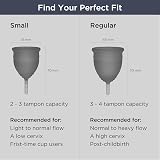Saalt Soft Menstrual Cup Small Grey - Ultra Flexible 12 Hour Wear USA Made view 6