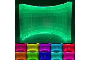 SAYOK Inflatable Photo Booth Wall (White, 119' 'x 59''x 91'') Selfie Booth Backdrop, Photo Booth Enclosure Inflatable Photo S