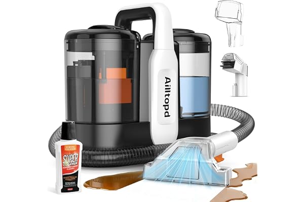 Portable Carpet & Upholstery Cleaner Machine - 15Kpa Carpet Cleaners Machines for Rug, Couch & Car, Upholstery Cleaner with 2