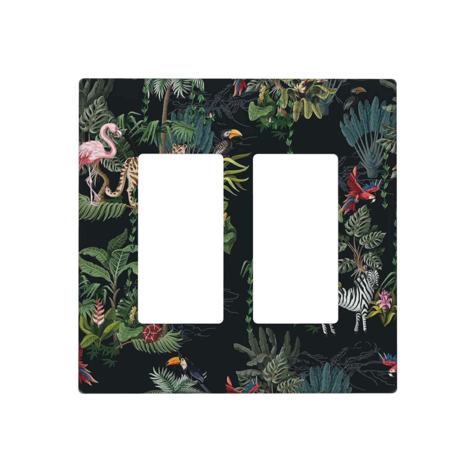 Spshian Decorative Switch Plate Covers Wild Jungle