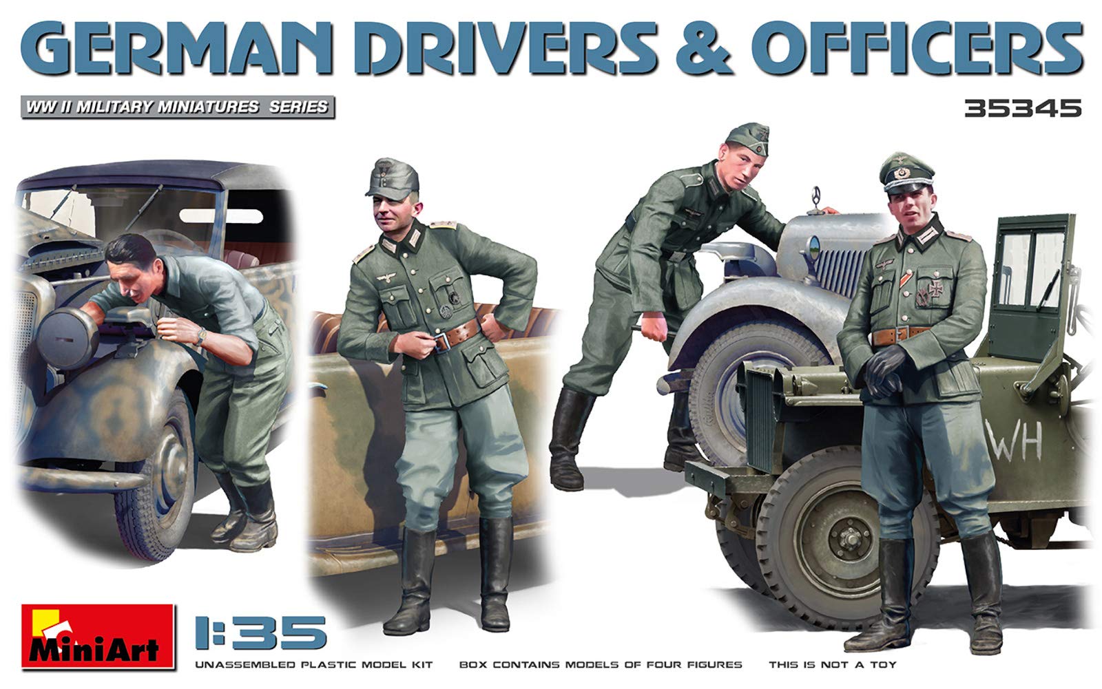 Miniart MIN35345 1:35-German Drivers and Officers