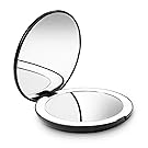 Fancii LED Lighted Travel Makeup Mirror, 1x/10x Magnification - Daylight LED, Compact, Portable, Large 127mm Wide Illuminated Mirror