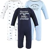 Hudson Baby Girls Unisex Cotton Coveralls, Newest Family Member, 12-18 Months, Newest Family Member, 12-18 Months US