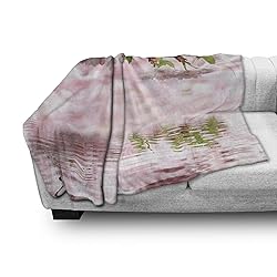 Ambesonne Flower Soft Flannel Fleece Throw