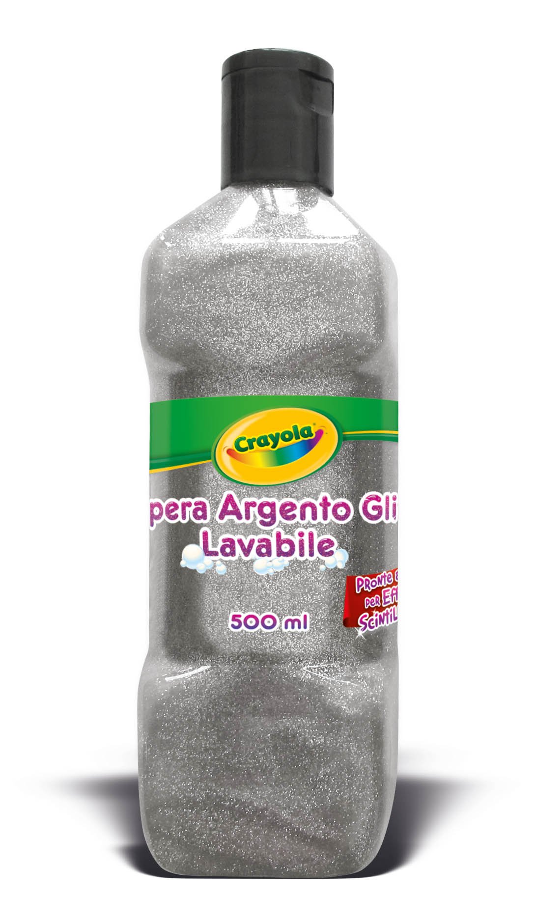 CRAYOLA Washable Tempera 3932 – Glitter 500ml – Shiny Silver