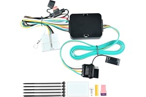 SPORDA 56291 Vehicle-Side Custom 4-Pin Trailer Wiring Harness,fits for 2016-2022 Honda Pilot & 2019-2025 Honda Passport (56291)