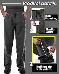 33,000ft Men's Rain Pants Waterproof, Windproof