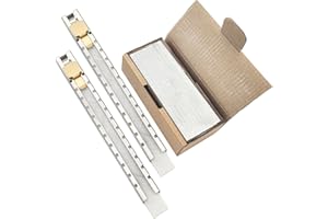 VASTOOLS Flat Soapstone Holders,2pc Welding Soapstone Pencil Holders, Extra 30pcs Flat Stone Refills, for Welders,Students,Mark White Clear and Removable Markings,Welding Accessories