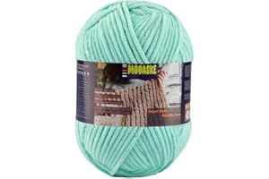 Velvet Chenille Yarn for Crochet and Knitting - Each roll Weighs 200g/7oz Long 240m/262yds Ultra Soft Fluffy Baby Blanket Yar