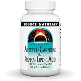 Source Naturals Acetyl L-Carnitine &amp; Alpha-Lipoic Acid, 650 mg - 60 Tablets | For Cellular Vitality*