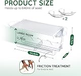 WELDUN Window Bird Feeders with 2 Water Bowls Clear Bird Feeder 24.5x10x14cm view 2