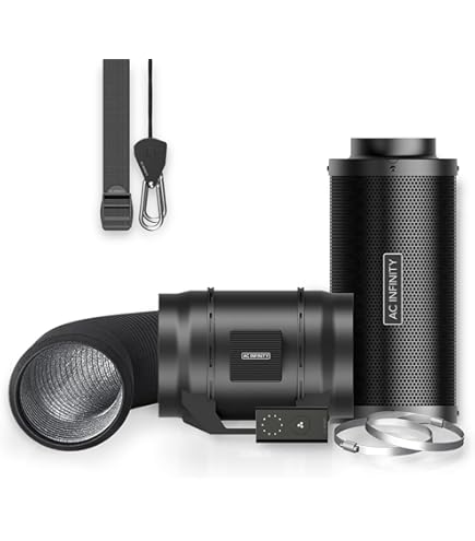 AC Infinity Duct Carbon Filter XL, Australian Charcoal, 200mm