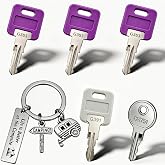 G353 RV Keys, 3 Pack Precut Replacement Keys | G301-G390 Series RV Keys Compatible with Global Link RV Trailer Camper Locks, with G391 CH751 RV Keys and Keychain