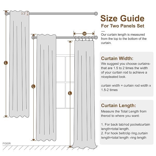 KANGBANG 90 INCH BLACKOUT CURTAINS 2 PANELS,HOOK BELT BACK TAB RUSTIC FARMHOUSE LINEN CURTAINS, HEALING COLORS PLEATED CURTAIN DRAPES FOR LIVING ROOM(52 BY 90 INCHES LONG, LIGHT GREY)