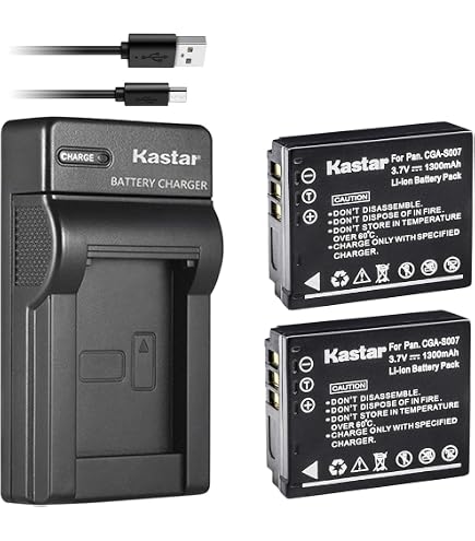 Batterie remplace Panasonic CGA-S007A/B CGA-S007 CGA-S007A/1B 650mAh 3,6V