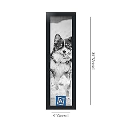 ArtToFrames 7x27 Inch Black Picture Frame, This