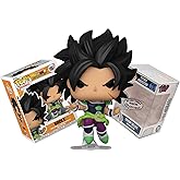 Funko Battle-Ready Broly on Action Stand + Pop Protector: Dragon Ball Super Hero Pop! Animation Vinyl Figure (Gift Set Bundled with ToyBop Brand Box Protector Collector Case)