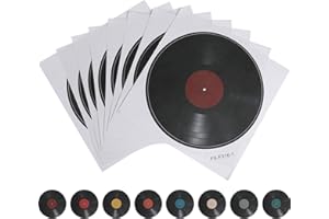 Gadpiparty 8 Pack Fake Records, Decorative Vinyl Records, Vintage Stickers for Home Cafe Restaurant Wall Art