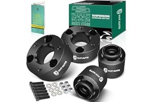 YHTAUTO 3 inch Front and Rear Leveling Lift Spacers Compatible with 2009-2023 Dodge Ram 1500, Aluminum Strut Spacers Leveling Lift Kit Set of 4