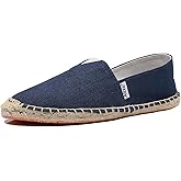 Altxic Men's Closed Toe Comfortable Canvas Slip on Flat Espadrilles