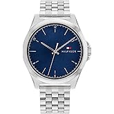 Tommy Hilfiger Mens Casual Watch - 3H Quartz - Stainless Steel Wristwatch - Water Resistant up to 3 ATM/30 Meter - Premium Fashion Timepiece for All Occasions - 42 mm