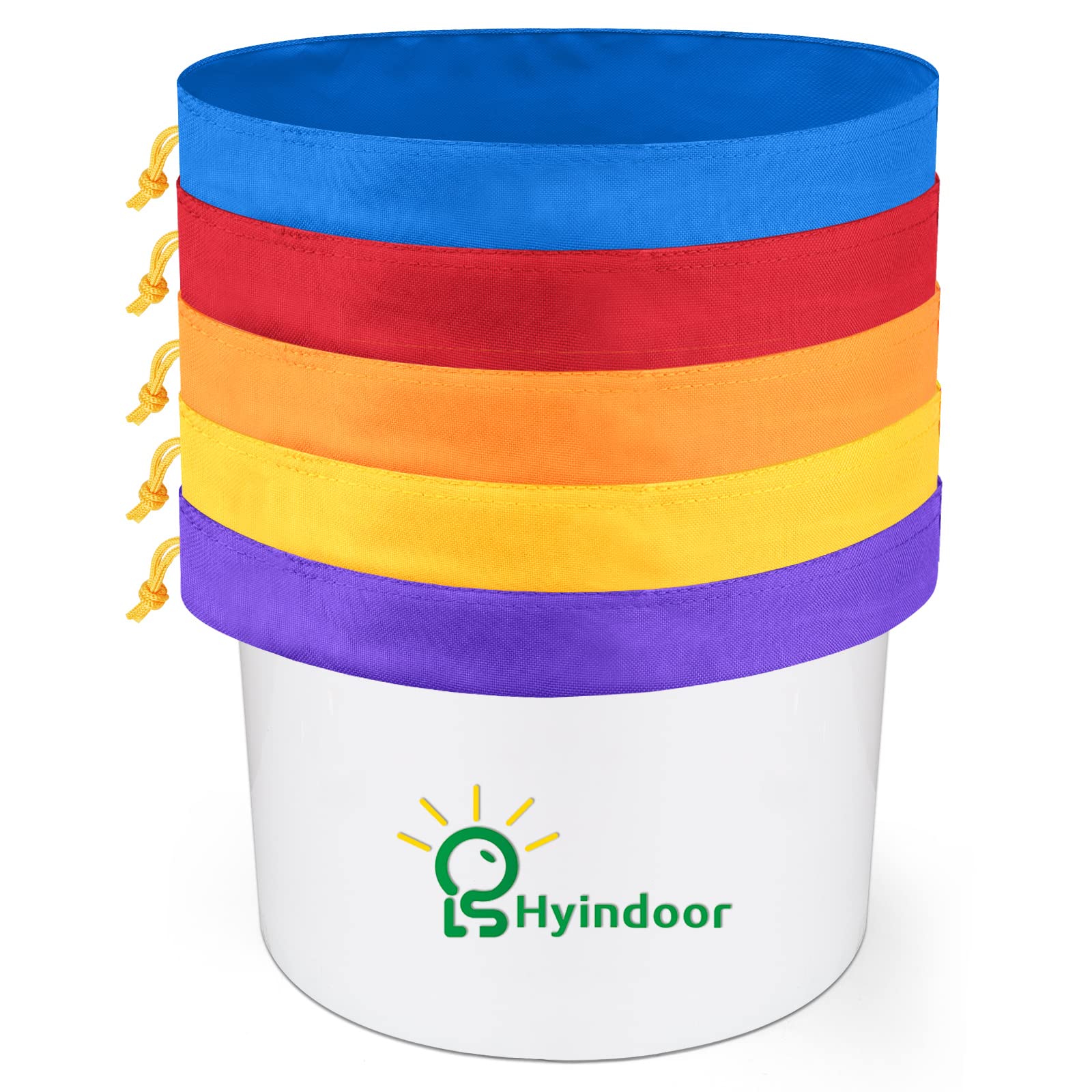 Hyindoor Bubble Bags 5 Gallon 5 Bag Herbal Ice Bubble Hash Bag Essence Extractor Kit Come with Pressing Screen and Storage Bags