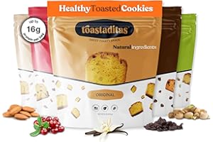 Toastaditas Variety Pack Toasted Cookies, Natural Ingredients, No Artificial Flavors, Ideal for Coffee or Tea pairing, Snacks for kids and adults (6 oz, Variety 5 Pack)