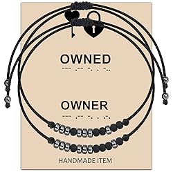 MAOFAED Couple Morse Code Matching Bracelet BDSM