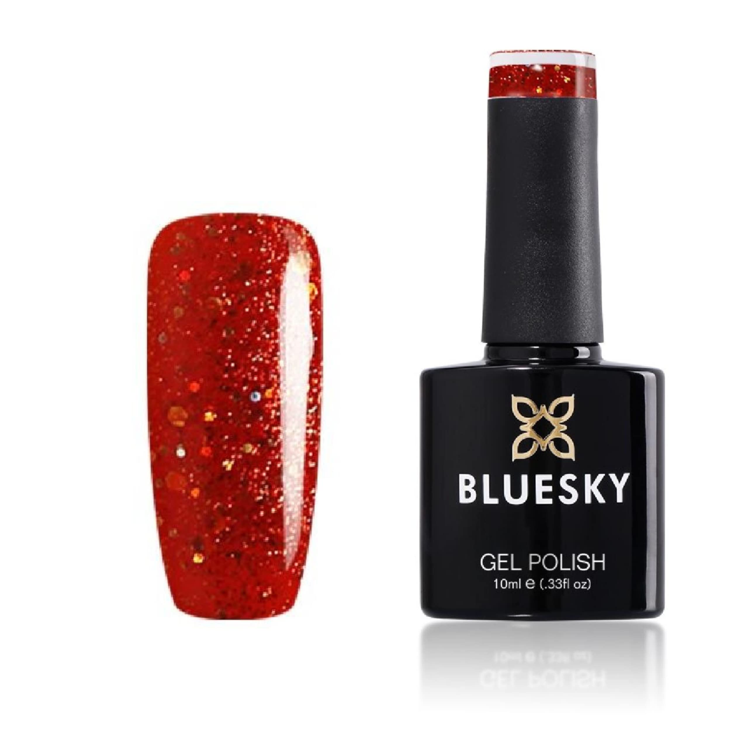 Bluesky Gel Nail Polish, Bright Red Dc039, 10 ml (Requires Drying Under UV LED Lamp)