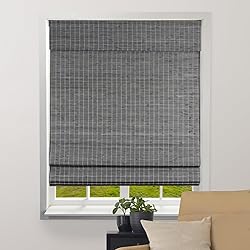 ARLO BLINDS Semi-Sheer Bamboo Roman Shades with