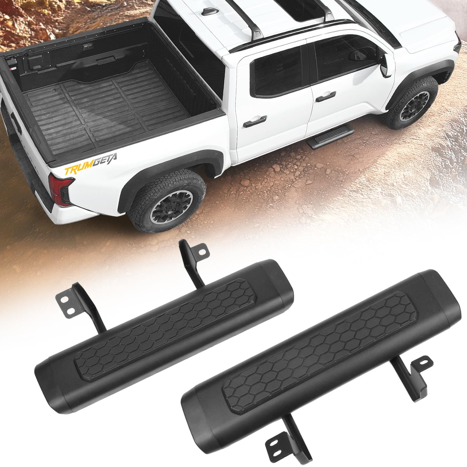 Photo 1 of Trumgeta 2PC EZ Side Steps Fit for 2022-2025 Toyota Tundra Double Cab/CREWMAX CAB Front Door Tundra Running Boards
