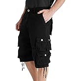 YGREYG Mens Cargo Shorts Long Capri Below The Knee Shorts 3/4 Relaxed Fit Long Shorts with Pockets