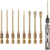 INJORA 8 in 1 RC Tool Kit, Hex &amp; Nut Screwdriver For SCX24 TRX4M Ascent-18