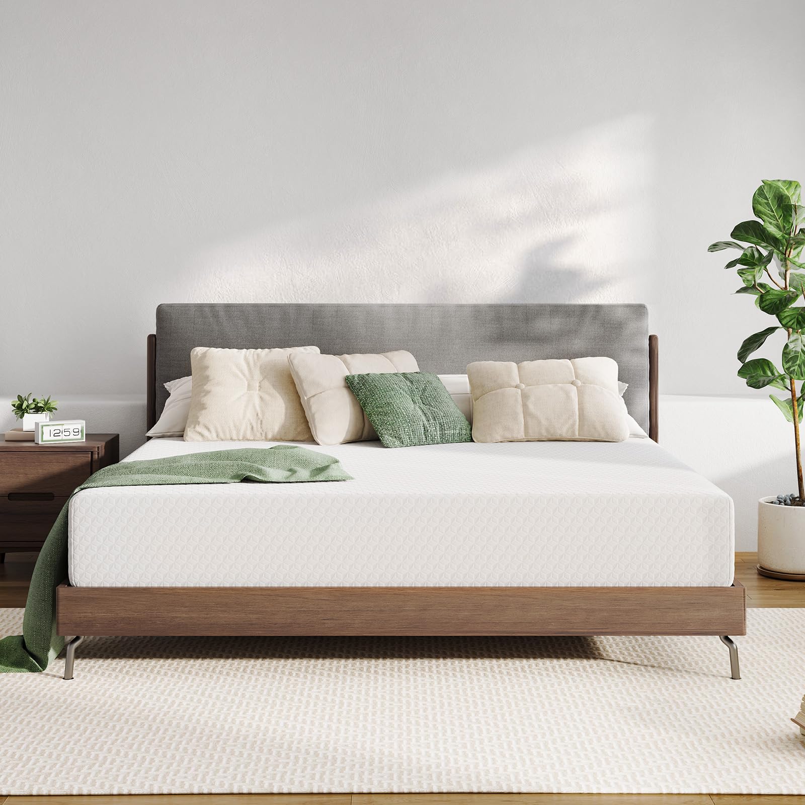 Photo 1 of Novilla King Mattress, 12 Inch King Size Memory Foam Mattress with Comfort Foam for Pressure Relief & Cool Fresh Sleep, Removable Washable Cover,Mattresses in a Box,Medium Firm