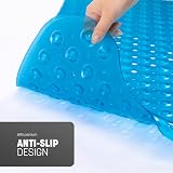 KEPLIN Premium Non-Slip Bath Mat 200 Suction Cups 40x100cm Blue view 5
