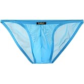 Summer Code Mens Sheer Briefs Mesh Lightweight Comfortable Underwear | Low Rise Underpants, Tagless Breathable Briefs, Moisture Wicking, for Hot Summer Daily Party Wear