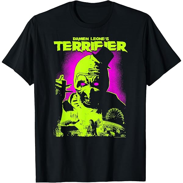 Maglietta Donna Halloween Horror Terrifier – Bianca, Taglia L, Stampata Con Immagine Del Film - 4