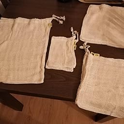 WayEee Bolsas Reutilizables Compra Algodon 8pcs Bolsas Ecologicas ...