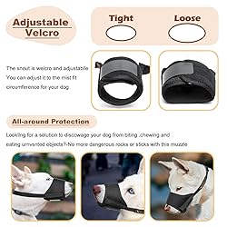 HEELE Dog Muzzle,Soft Nylon Muzzle Anti Biting