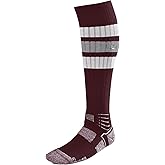 EvoShield Men S Striped Game Baseball Socks, New Maroon, X-Large US