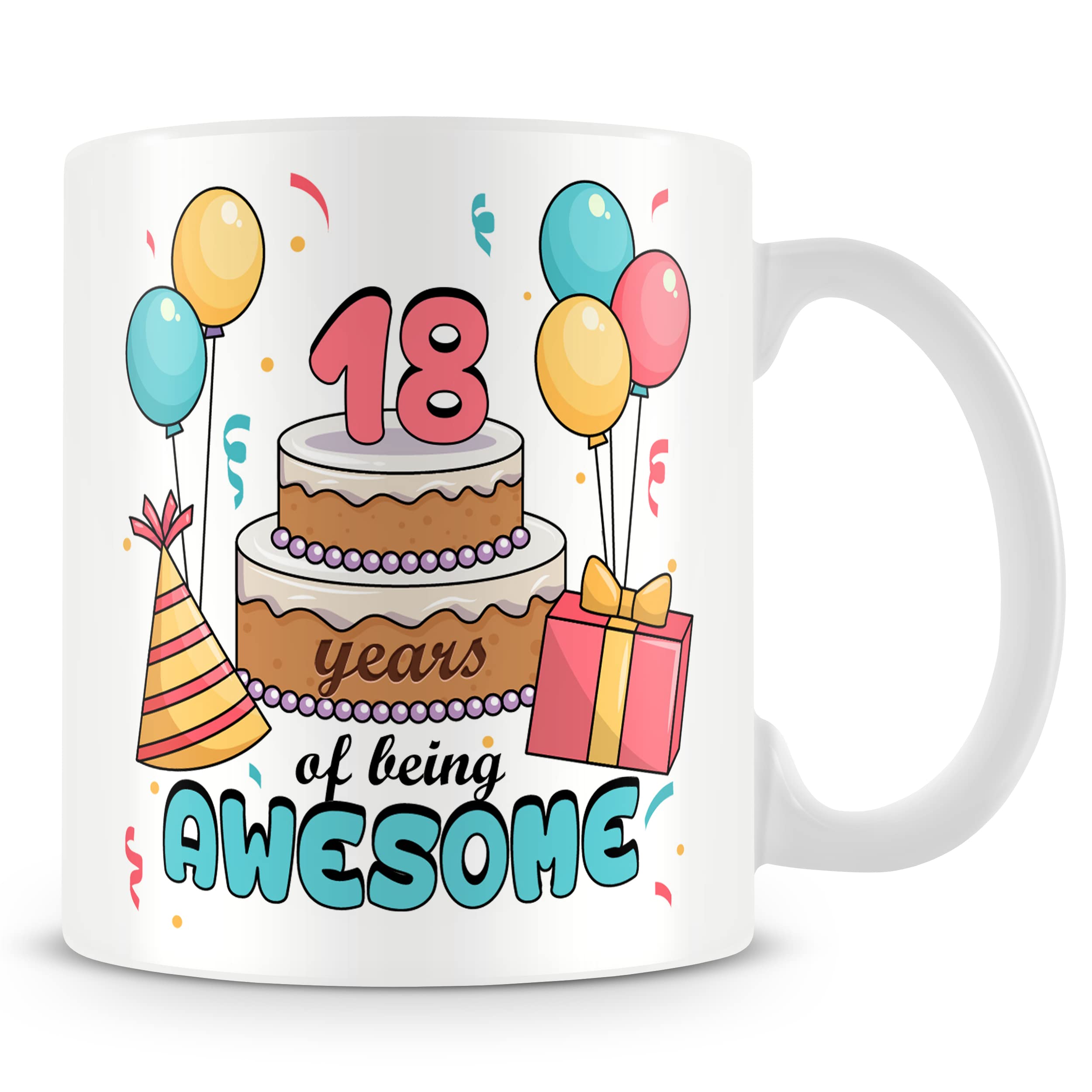 18th Birthday Gift Mug - 18 Years of Being Awesome