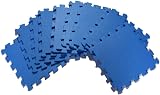 ComFy Mat Interlocking Exercise Mat 20 Tiles 10 mm BLUE Non-Slip view 3