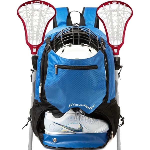 XL Sports Equipment Bag Athletico XL Lacrosse Backpack - Holds 2 Sticks ...